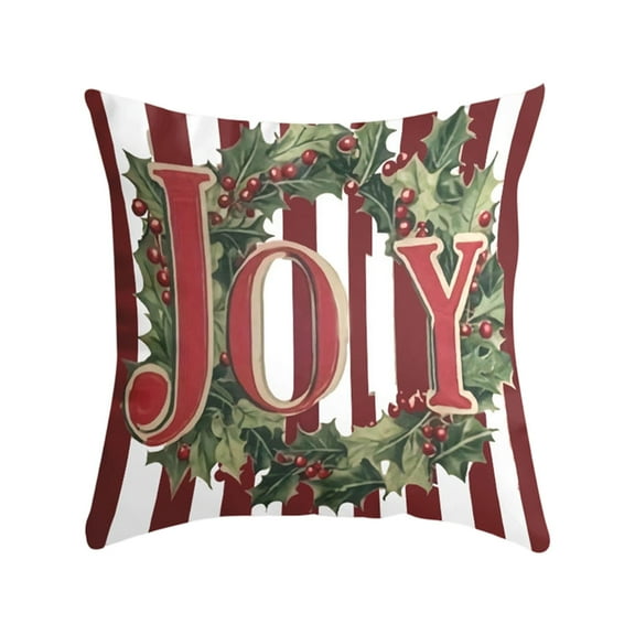 YIKA Santa Claus Christmas Tree Snowflake Elk pillow Christmas Pillow Covers 17.7x17.7 Inches Decorative Pillow Cases With Soft Fabric Hidden Zipper For Home Decor Cushion Throw Pillow B