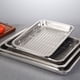 thumbnail image 5 of Yuarrent Colador de platos Rectangular para frutas y verduras, platos de almacenamiento para hornear, utensilios de acero inoxidable para hornear, rejilla Cocina y Comedor 36×27×4.8 cm Yuarrent HA067652-02, 5 of 6
