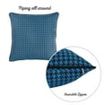 thumbnail image 3 of Housse de Coussin Décorative en Jacquard Bleu 17"x 17 Pouces, 3 of 4