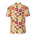 thumbnail image 4 of Rocae Donut for Men's Short Sleeve Polo Shirt, Quick Drying Performance Moisture Wicking Sports Men's Golf Shirt, 4 of 9