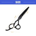 thumbnail image 4 of Vocoste Professional Hair Cutting Scissors Black Scissors 0.91"x0.67" Stainless Steel for Hair Cutting, 4 of 7