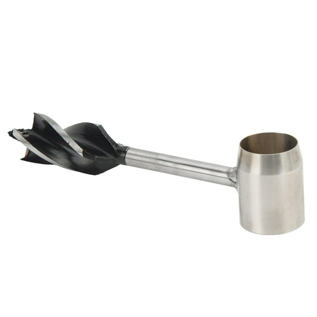 Wood Drill Bit Tool, Multifunctional Hand Auger Wrench Practical For Outdoor Activity Black Cloth Bag