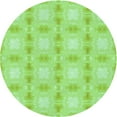 thumbnail image 1 of Ahgly Company Machine Washable Indoor Round Transitional Green Area Rugs, 8' Round, 1 of 7