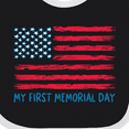 thumbnail image 4 of Inktastic My 1st Memorial Day American Flag Boys or Girls Baby Bib, 4 of 4