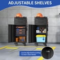 thumbnail image 4 of 34.3" Narrow Rolling Tool Cabinet - Space-Saving Garage Storage with Lockable Door, 2 Drawers and Large Handle, Slim Metal Organizer for Tight Spaces, 4 of 4