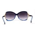thumbnail image 2 of Womens Rhinestone Jewel Butterfly Exposed Lens Diva Sunglasses Blue Smoke, 2 of 5