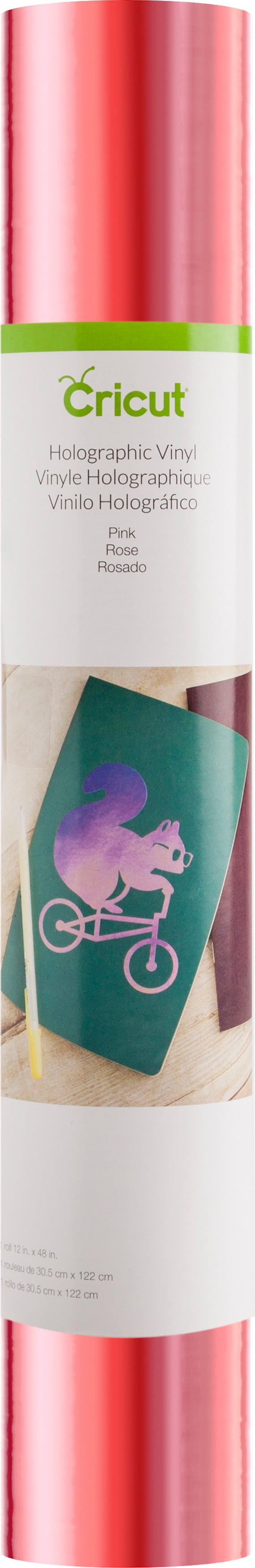 cricut holographic vinyl pink 12x48 walmartcom walmartcom