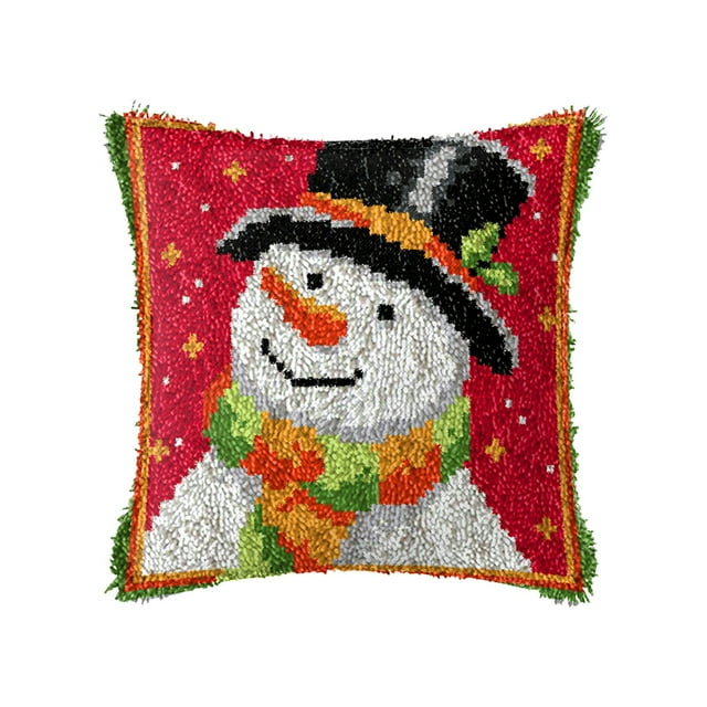 Wosthever Los kits del gancho del pestillo del bordado de la serie de Navidad elaboran hermosos diseños navideños con facilidad y facilidad Kits de decoración para fiestas TYPE1