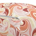 thumbnail image 3 of Abstract Pouf Cover with Zipper, Pastel Color Retro Old Fashioned Swirls and Curves Pattern in Continuous Order, Soft Decorative Fabric Unstuffed Case, 30" W X 17.3" L, Multicolor, by Ambesonne, 3 of 5