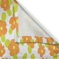 thumbnail image 3 of Ambesonne Orange Kitchen Curtains, Girls Doodle Floral, 55"x45", Apple Green Orange, 3 of 3