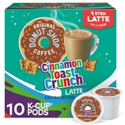 The Original Donut Shop, One Step Cinnamon Toast Crunch Latte K-Cup Coffee Pods, 10 Count