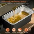thumbnail image 3 of 50-Pack Grease Cup Liners for Blackstone - Heavy-Duty Aluminum Foil Drip Pan for Blackstone 17 22 28 36 Inch Griddles Accessories, Disposable 5017 Grease Catcher - Save Time & No Grease Mess, 3 of 5