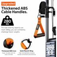 thumbnail image 3 of shiyou-WALITO Exercise Handles, Replacement Cable Machine Attachments for Home Gym Equipment, Pulley System, Pilates, Resistance Bands, Strength Trainer, Heavy Duty Working Out Handles Accessories, 3 of 4