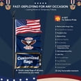 thumbnail image 5 of Yescom Bravery 20Ft Eagle Topper Sectional Flag Pole Kit Aluminum Outside Inground Yard Garden with 3'x5' USA Flag Black, 5 of 9
