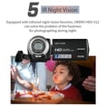 thumbnail image 6 of ORDRO V12 Video Camera Camcorder Digital FHD 1080P 16X Digital Zoom Infrared Night Vision Camera Recorder 3.0 Inch 270 Degree Rotation LCD, 6 of 7