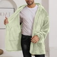 thumbnail image 4 of Gytharion Unisex Sherpa Fleece Jackets for Men Women Soft Comfy Long Sleeve Open Front Fuzzy Coat Plush Warm Winter Coat Loose Casual Hooded Cardigan Outerwear with Pockets, 4 of 8