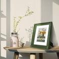 thumbnail image 3 of SIMON'S SHOP 8x10 Picture Frame Matted to 5x7 Image, Distressed Green Picture Frames for Wall and Tabletop, Vintage Rustic Home Decor, 3 of 6