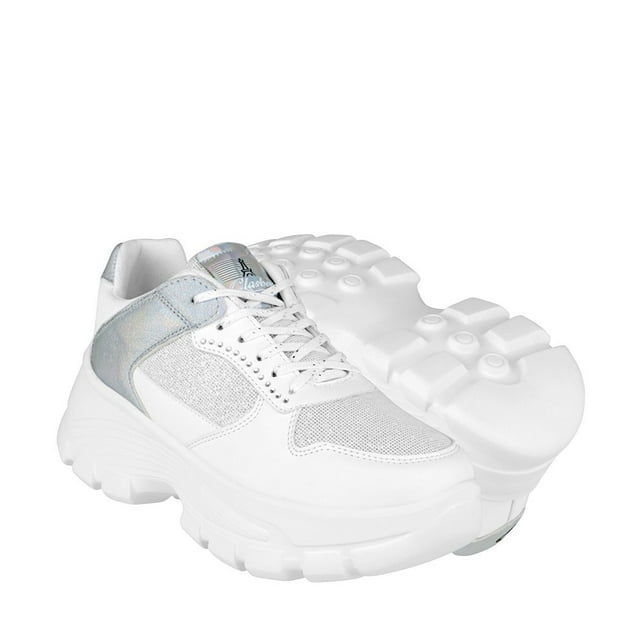 Tenis CASUALES DAMA Clasben Fayeth Simipiel blanco