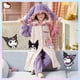 thumbnail image 1 of Pijama de felpa para niños de otoño e invierno, bata de Anime Sanrioed Cinnamoroll Melody Kuromi Kawaii Girl, linda ropa con capucha gruesa para el hogar, 1 of 5