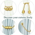 thumbnail image 4 of Magnetic Curtain Tiebacks 2 Pack Rope Decorative Curtain Tie Backs Elegant Curtain Holders for Drapes Outdoor Window Treatment Holdbacks, 4 of 12