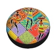 thumbnail image 2 of Kdxio Spare Tire Cover for RV Trailer, Waterproof Wheel Cover,Camper Spare Tire Cover Fit for Rv SUV Truck Travel Trailer -Dancing African Womans, 2 of 8