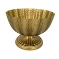 thumbnail image 3 of Metal Vase Flower Arrangement Pot Centerpiece Pedestal Compact Size for Living Room Kitchen Office Display, 3 of 9
