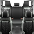 thumbnail image 6 of FANOTEK Car Seat Covers For Kia Sportage 2017-2022 5 Seat PU Leather Cushion Seat Protector,Black&Gray, 6 of 9