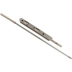 Extended Flip-Lever Flush Bolt, 18 Inches, Satin Nickel by Stone Harbor Hardware