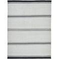 thumbnail image 2 of Signature Home Collection 7.75' x 10.25' Handcrafted Striped Pattern Area Throw Rug - White and, 2 of 5