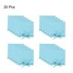 thumbnail image 3 of Uxcell 20 Pcs Microfiber Jewelry Pouch 3.1 × 3.1 Inch, Light Blue, 3 of 5
