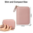 thumbnail image 4 of MINKUROW Credit Card Holder RFID Card Case Wallet, Small Accordion Zipper Card Case Holder, Card Organizer Case for Women Men-Pink, 4 of 6