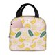 thumbnail image 1 of Easygdp Banana With Leaves Bolsa Térmica Premium - Tela Oxford Impermeable, Gran Capacidad, Bolsillo Frontal, Unisex para Trabajo, Escuela, Actividades al Aire Libre y Picnics, 1 of 8