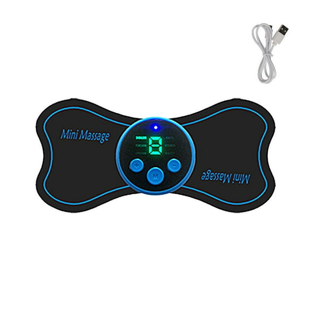 Portable Mini Electric Neck Massager Cervical Massage Back Stimulator Pain Relief