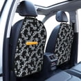 thumbnail image 2 of Flower print A Mats Back Seat Protectors, Car Seat Protector Vehicle Organizers Waterproof Cover Back Seat Cover for Kids with 3 Storage Pockets 2 Pack, 2 of 5