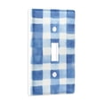 thumbnail image 2 of Yayeee Toggle Light Switch Wall Plate 1-Gang 4.5"x2.7" Home Decorative Outlet Cover, Blue Plain, 2 of 7