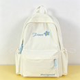 thumbnail image 4 of Weebloom Large School Backpack For Kids Girls Cute Letter Printed Large Capacity Lightweight Travel Bookbag Middle High School College White, 4 of 7
