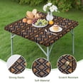 thumbnail image 4 of Elastic edge bohemian floral pattern table cover, perfect for 36 inch indoor outdoor dining tables, 4 of 6