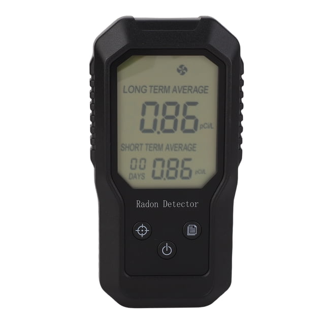 Detector De Concentración De Radón, Rango De 0-270pCi/L Probador De Radón Digital Con Batería Tiempo De Muestreo De 1,5 S Para Habitación Interior