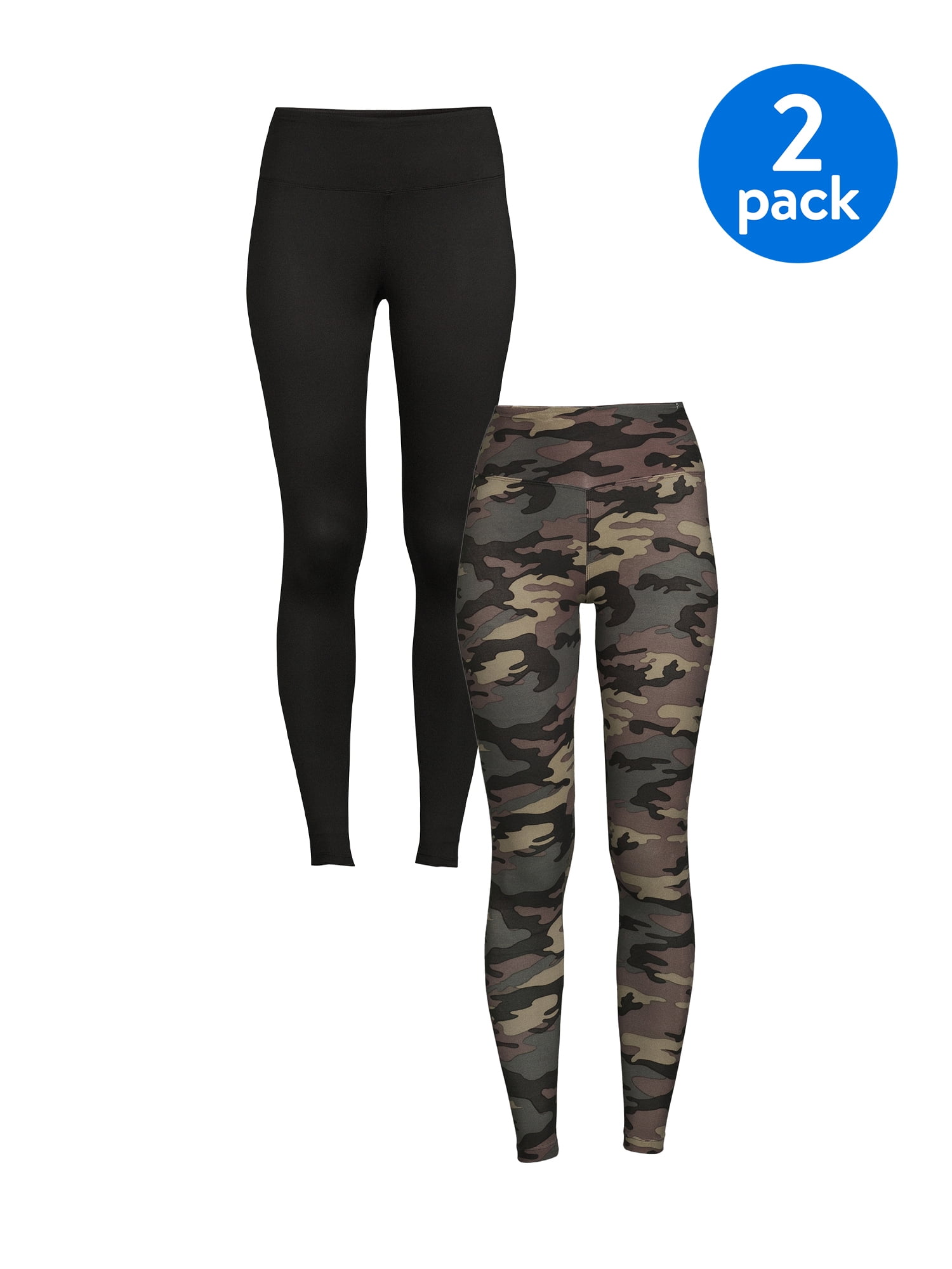Microfiber Leggings, 2-Pack 
