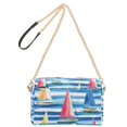 thumbnail image 2 of FORMRS Women Crossbody Purse with Chain Strap Vegan Leather Shoulder Handbag, Green Sailboats, 2 of 7