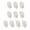 Bent feet white, variant on SDFGTstore 10Pcs Wear Resistant Latching On Off Torch Push Button Switches for Tools, Lamp