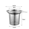 thumbnail image 3 of Reusable Stainless Steel Coffee Filter, Paperless Coffee Maker Strainer, Double Fine Mesh Basket for Loose Tea& Ground Coffee, Coaster Lid, Long Handle for Cup, Mug &Teapot, 3 of 4