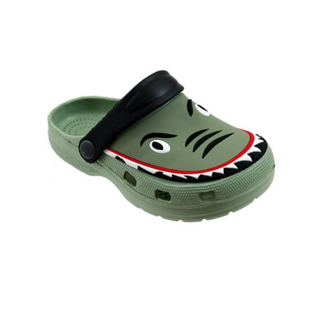 

Spring Summer Toddler Boys Shark Slingback Sandal Clogs For Beach Pool or Everyday Wear - Assorted colors