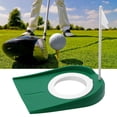 thumbnail image 3 of Yosoo Indoor Outdoor Plastic Golf Putting Cup Practice Aids with Adjustable Hole White Flag, Plastic Golf Putting Cup,Putting Cup, 3 of 9