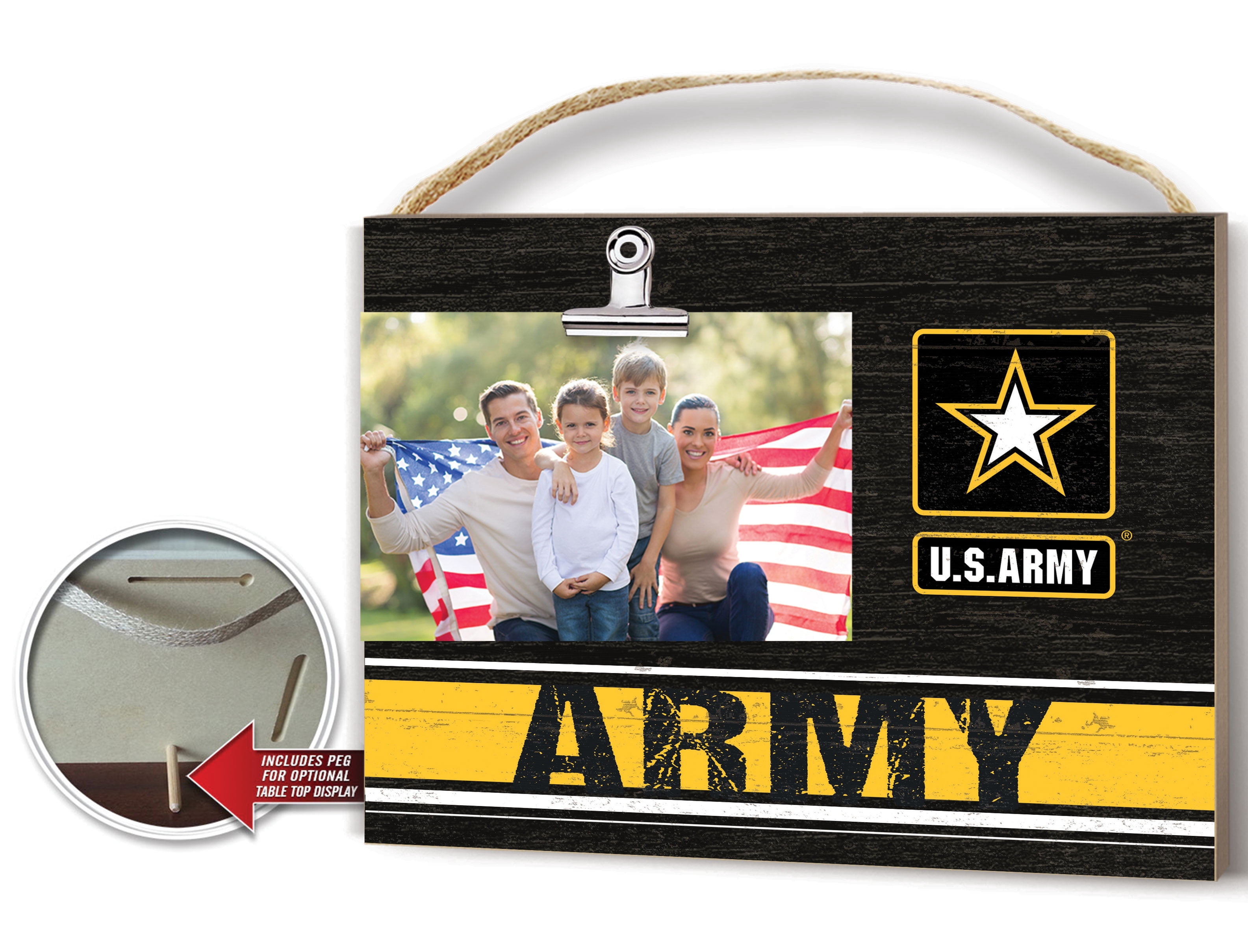 Clip It Colored Logo Photo Frame United States Army