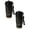 Black 2PC, variant on AFACUHX 2PC Stainless Steel Vacuum Cup for Cold Hot Beverages Suitable for All Weather with Exquisite Floral Print