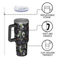 thumbnail image 4 of Halloween Skeleton Ghost Pattern Tumbler with Handle and Lid,40oz Double Wall Vacuum Insulated Tumbler,Cups Gift for Women and Men, 4 of 7