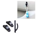 thumbnail image 4 of sweethay 1 par de bolsas de plástico para camiones y coches, gancho para llaves, monedero, organizador, rodamiento automático, 200g, colgador de Clip Ventana automotriz negro PC 1 sweethay CZ6404-00B, 4 of 5