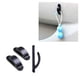 thumbnail image 2 of sweethay 1 par de bolsas de plástico para camiones y coches, gancho para llaves, monedero, organizador, rodamiento automático, 200g, colgador Ventana automotriz negro PC 1, 2 of 5