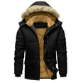 thumbnail image 2 of FDGIU Men's Versatile Quilted Puffer Jacket, Hooded Winter Coat with Hood, Warm Windproof Insulated Outerwear, 2 of 7